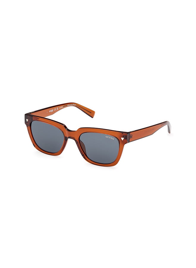 GUESS Men's UV Protection Square Sunglasses - GU826544V53 - Lens Size: 53 Mm - Image 1